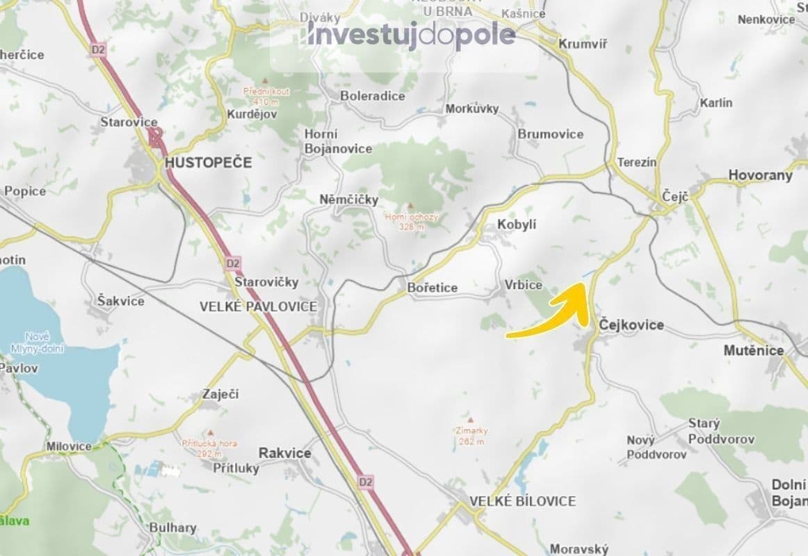 Predaj pozemku 8.100 m², Čejkovice, Jihomoravský kraj Predaj pozemku 8.100 m², Čejkovice, Jihomoravský kraj