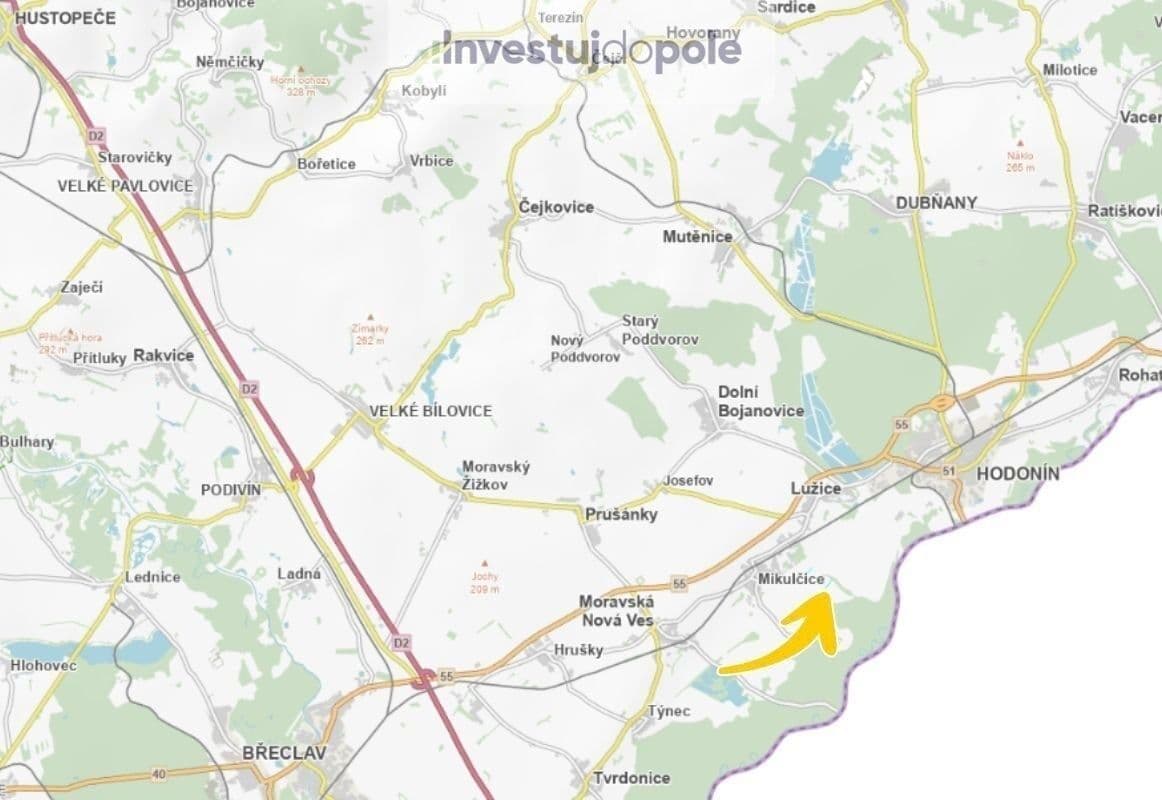 Predaj pozemku 1.713 m², Mikulčice, Jihomoravský kraj Predaj pozemku 1.713 m², Mikulčice, Jihomoravský kraj