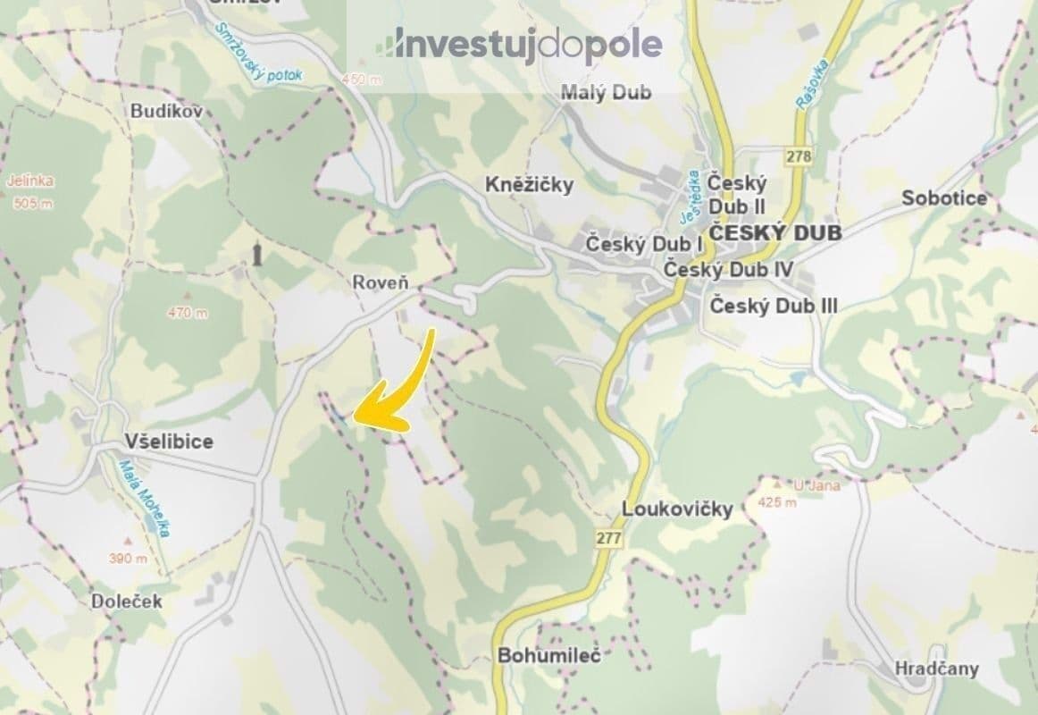 Predaj pozemku 19.003 m², Český Dub, Liberecký kraj Predaj pozemku 19.003 m², Český Dub, Liberecký kraj