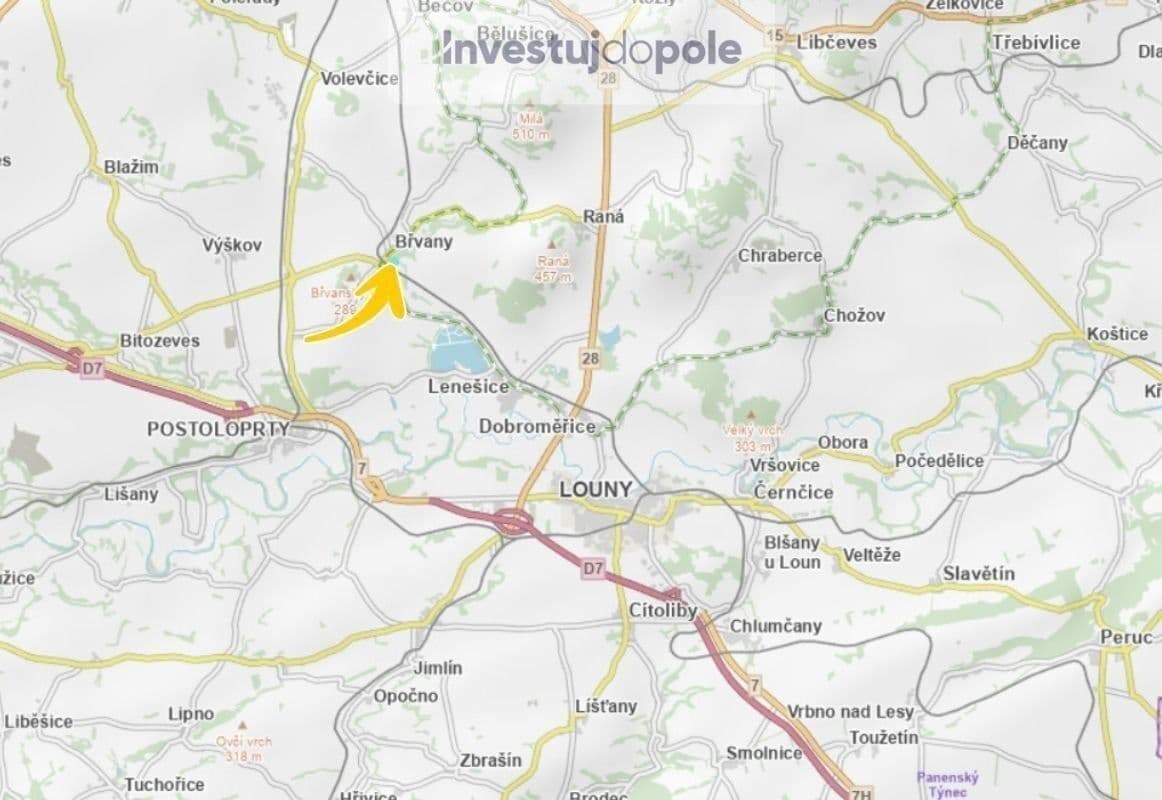 Predaj pozemku 1.879 m², Břvany, Ústecký kraj Predaj pozemku 1.879 m², Břvany, Ústecký kraj