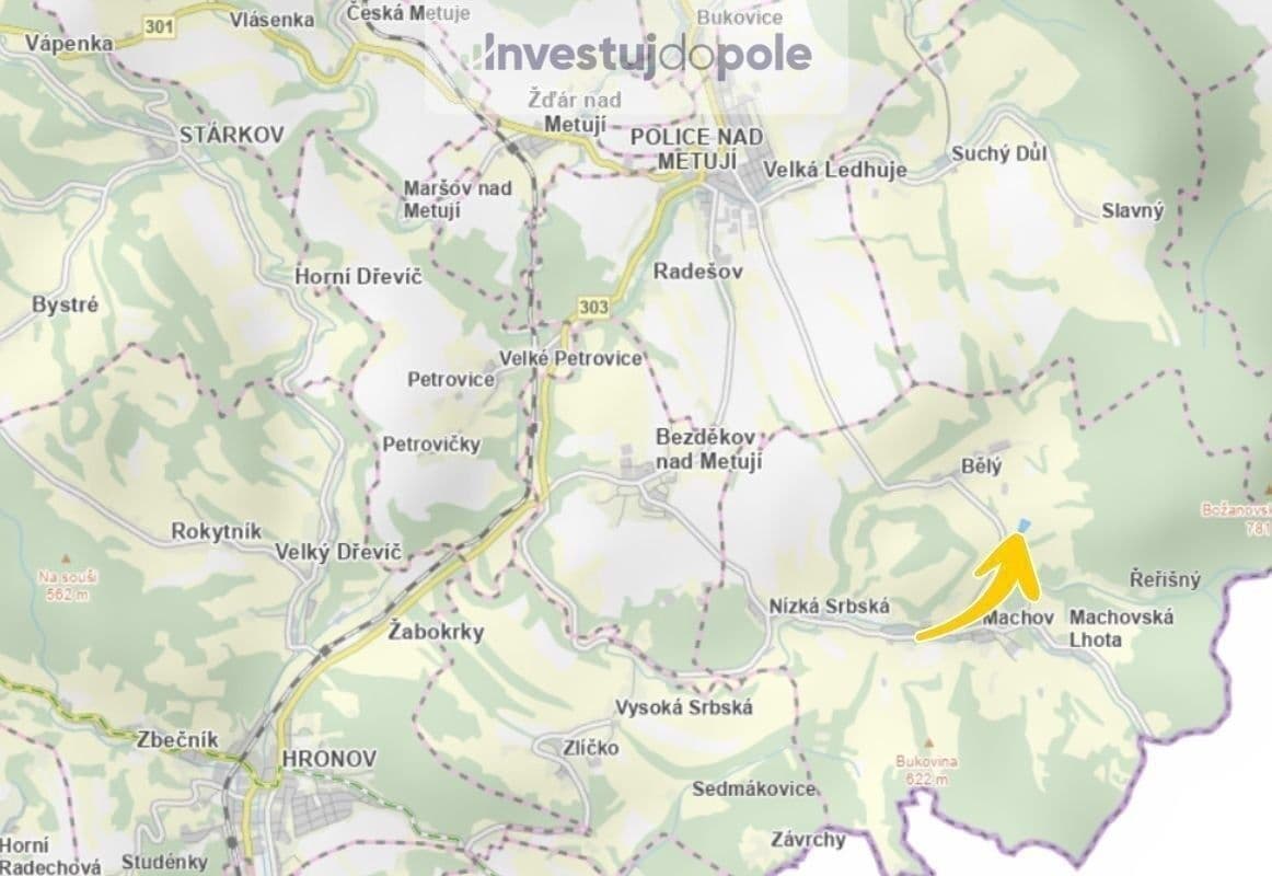 Predaj pozemku 9.090 m², Machov, Královéhradecký kraj Predaj pozemku 9.090 m², Machov, Královéhradecký kraj