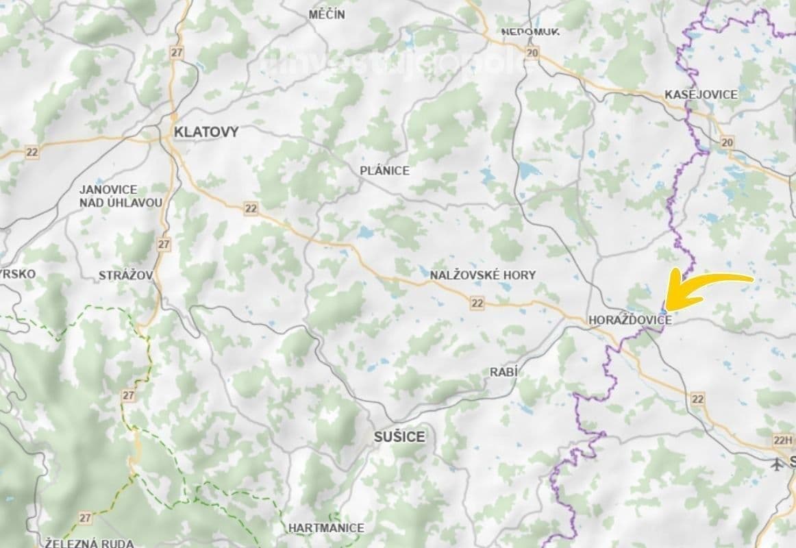 Predaj pozemku 3.672 m², Horažďovice, Plzeňský kraj Predaj pozemku 3.672 m², Horažďovice, Plzeňský kraj