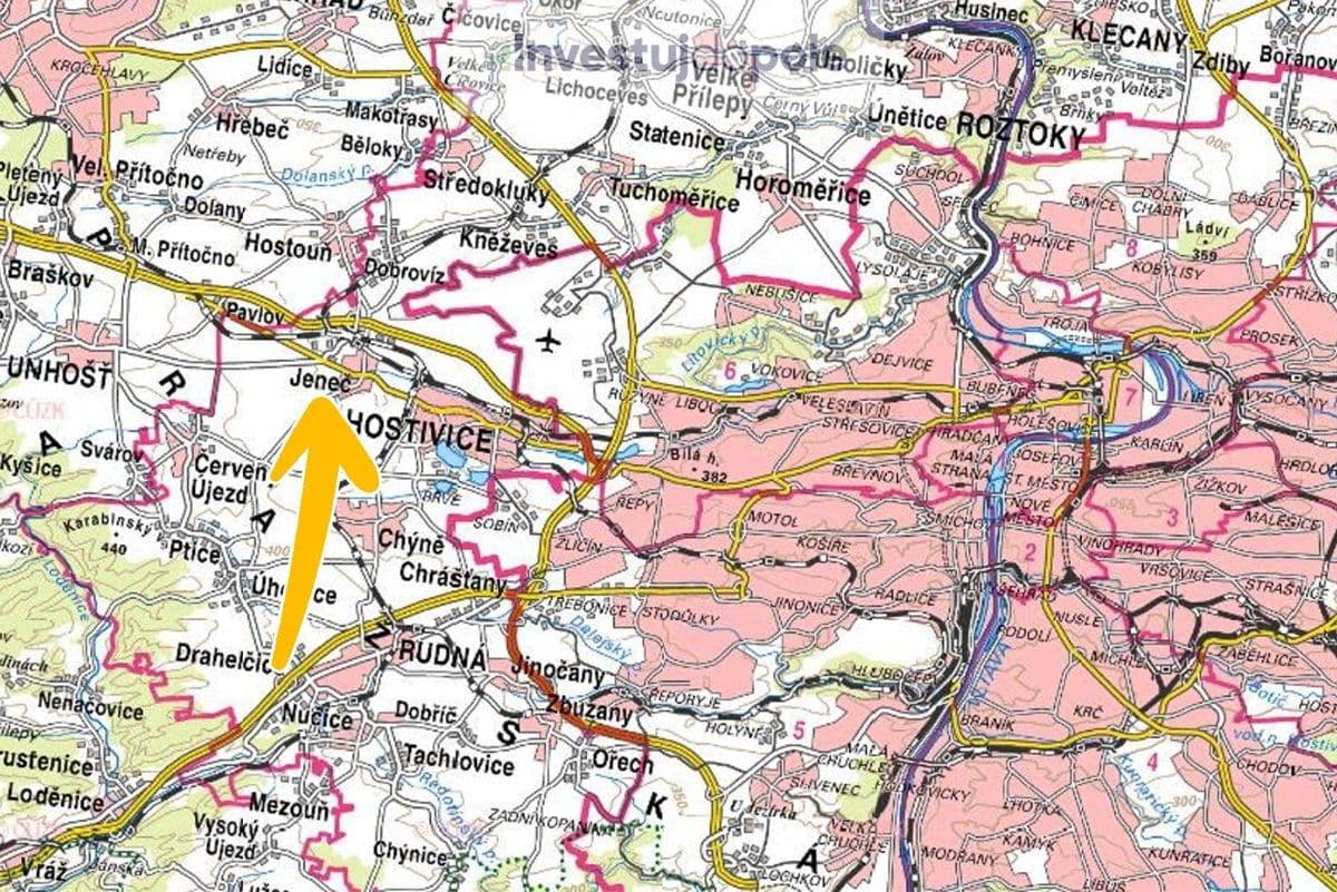 Predaj pozemku 5.206 m², Jeneč, Středočeský kraj Predaj pozemku 5.206 m², Jeneč, Středočeský kraj