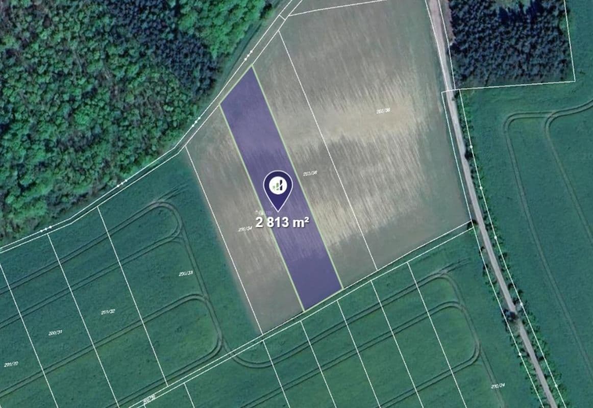 Predaj pozemku 2.822 m², Hřebečníky, Středočeský kraj Predaj pozemku 2.822 m², Hřebečníky, Středočeský kraj