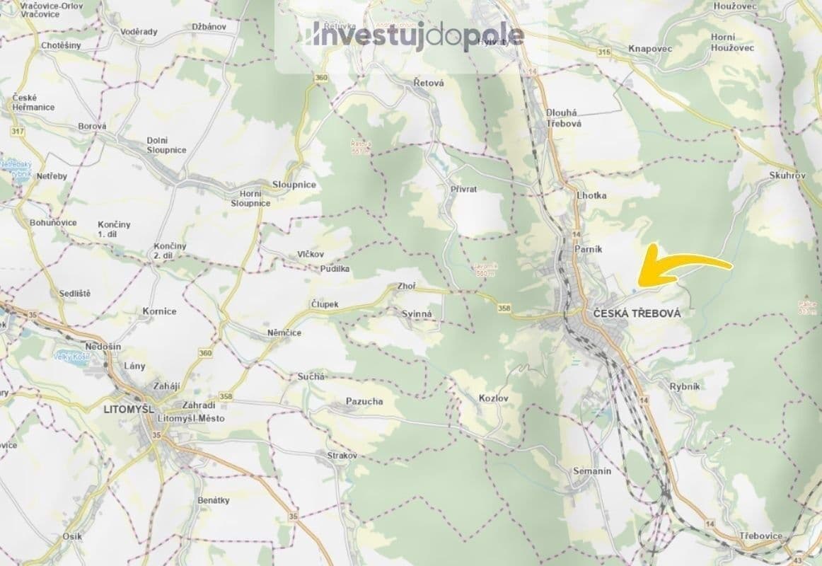 Predaj pozemku 3.981 m², Česká Třebová, Pardubický kraj Predaj pozemku 3.981 m², Česká Třebová, Pardubický kraj