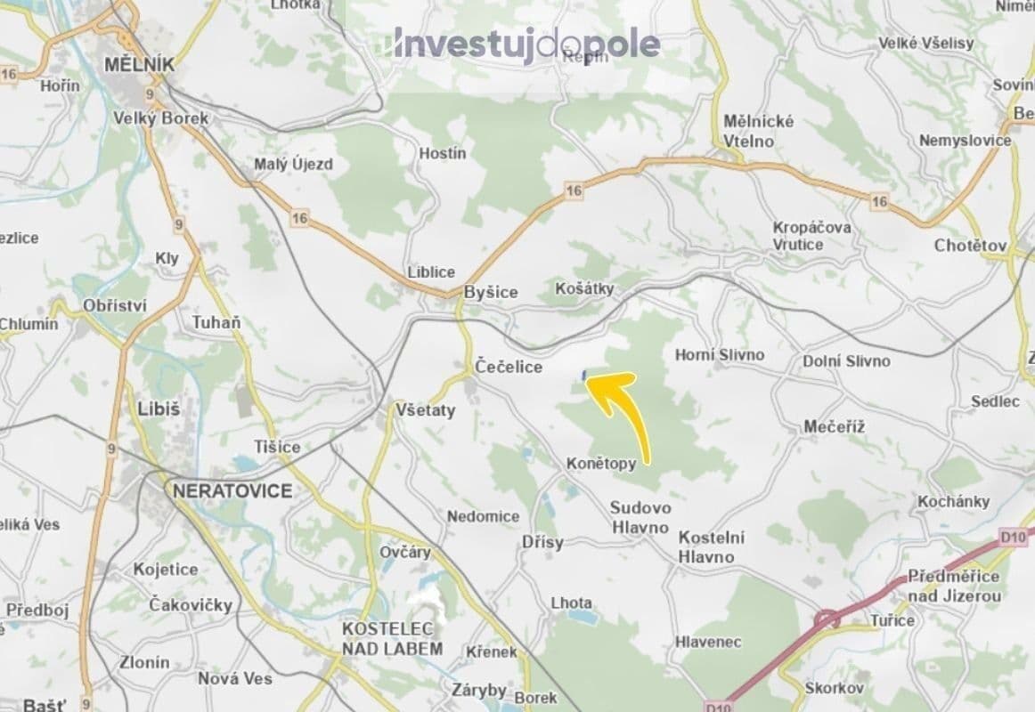 Predaj pozemku 4.797 m², Kropáčova Vrutice, Středočeský kraj Predaj pozemku 4.797 m², Kropáčova Vrutice, Středočeský kraj