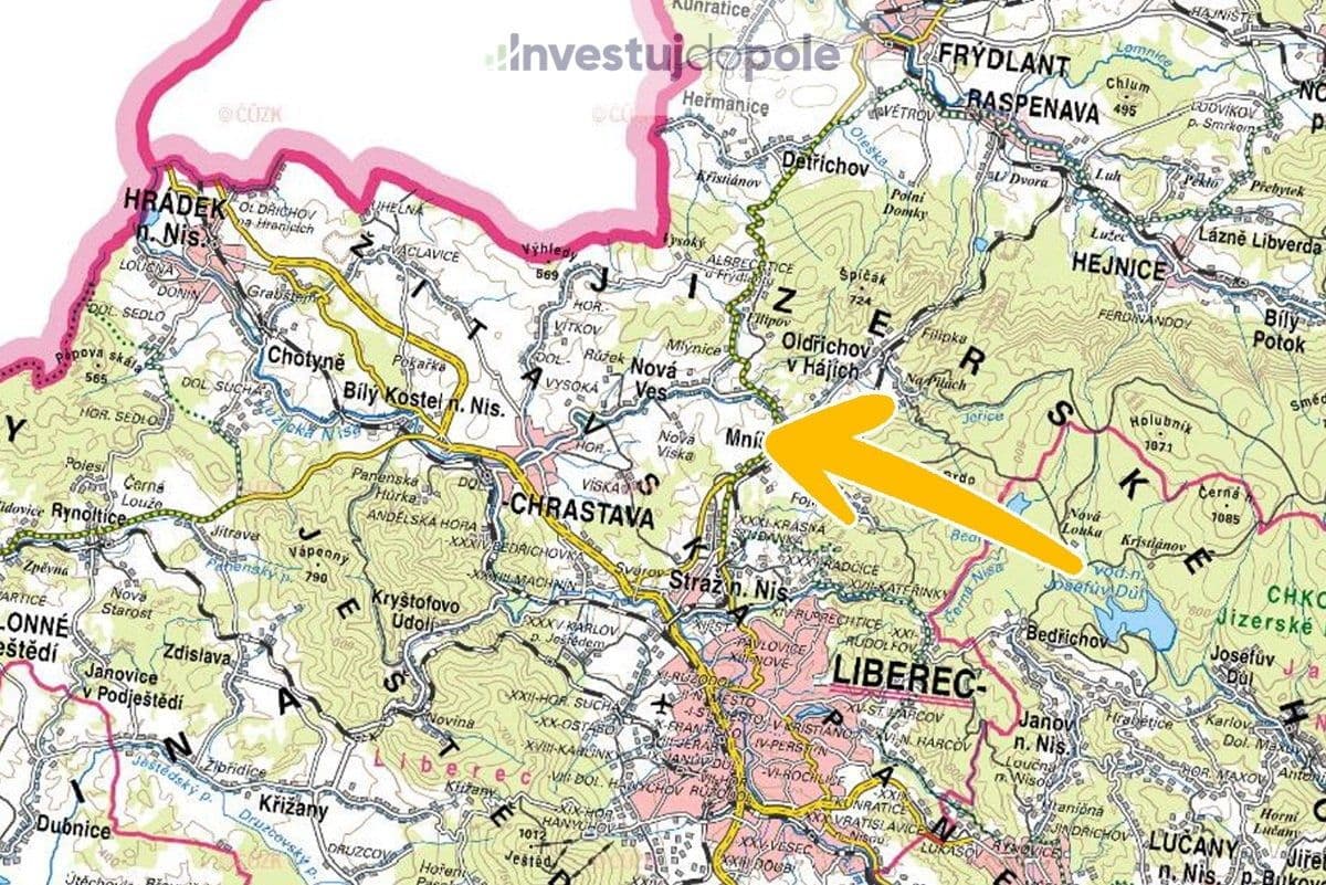 Predaj pozemku 7.252 m², Liberecká, Mníšek, Liberecký kraj Predaj pozemku 7.252 m², Liberecká, Mníšek, Liberecký kraj