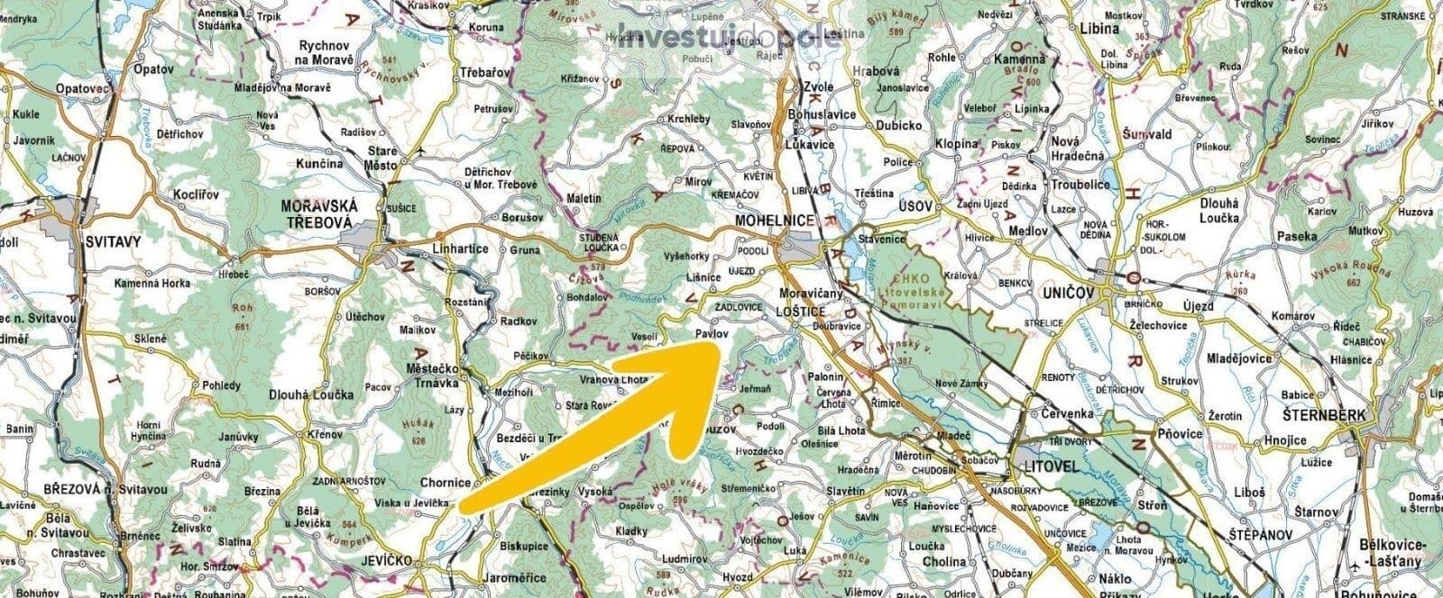 Predaj pozemku 3.386 m², Pavlov, Olomoucký kraj Predaj pozemku 3.386 m², Pavlov, Olomoucký kraj