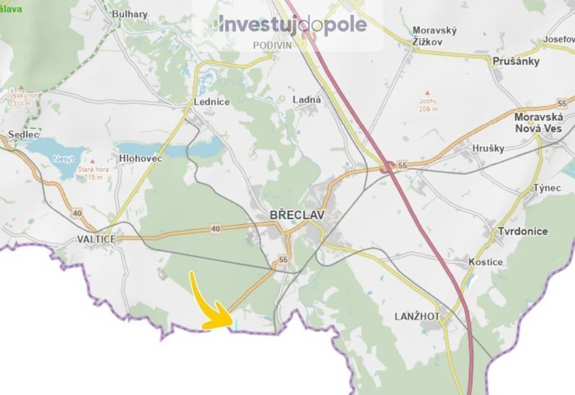 Predaj pozemku 8.042 m², Břeclav, Jihomoravský kraj Predaj pozemku 8.042 m², Břeclav, Jihomoravský kraj