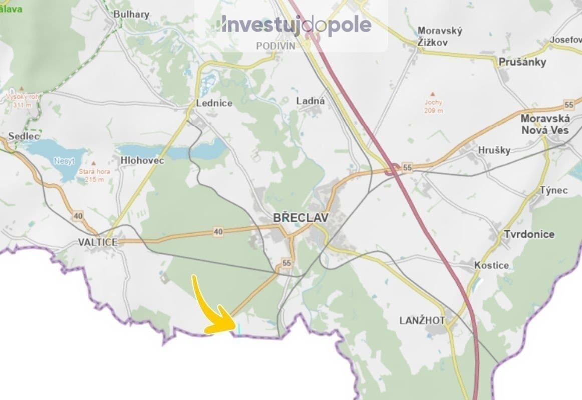 Predaj pozemku 8.042 m², Břeclav, Jihomoravský kraj Predaj pozemku 8.042 m², Břeclav, Jihomoravský kraj