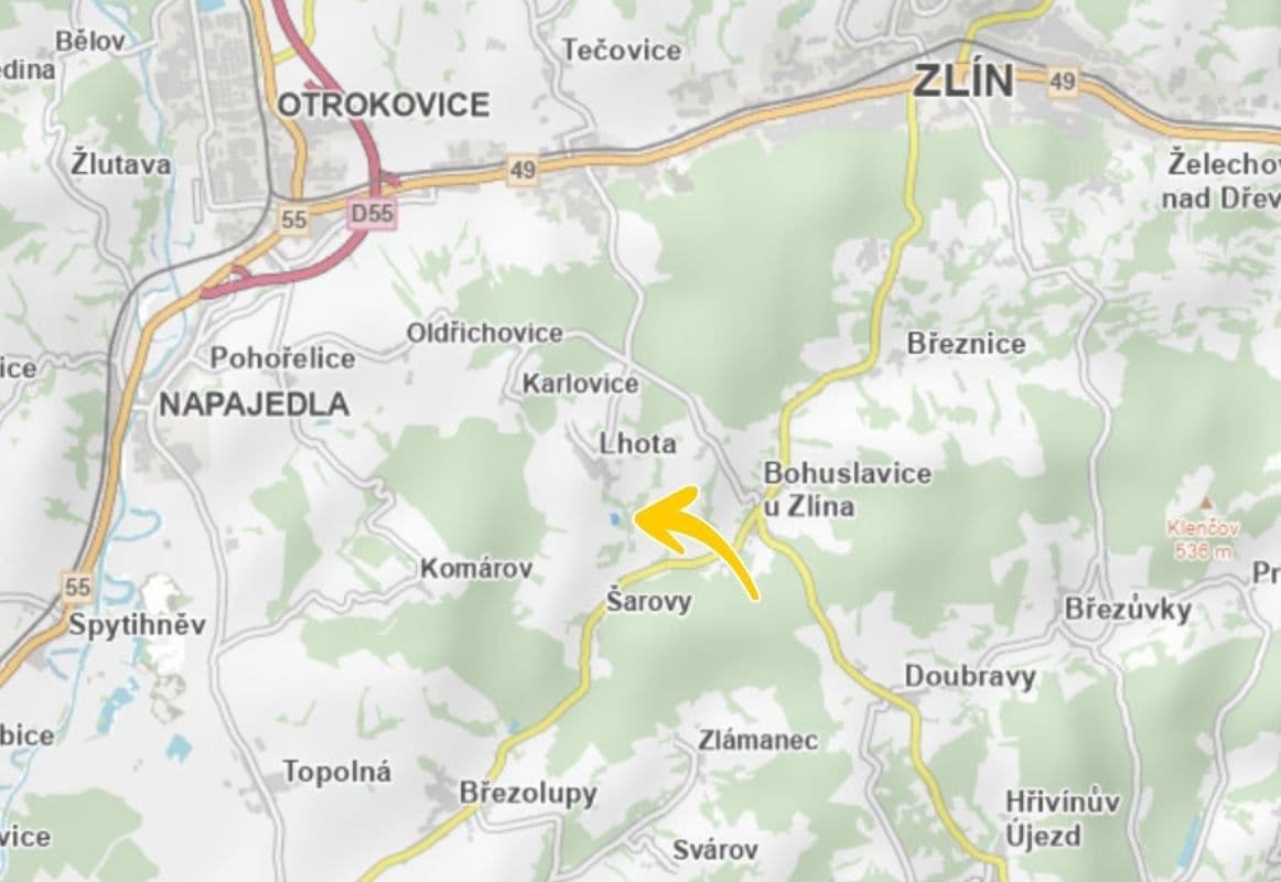 Predaj pozemku 10.300 m², Lhota, Zlínský kraj Predaj pozemku 10.300 m², Lhota, Zlínský kraj