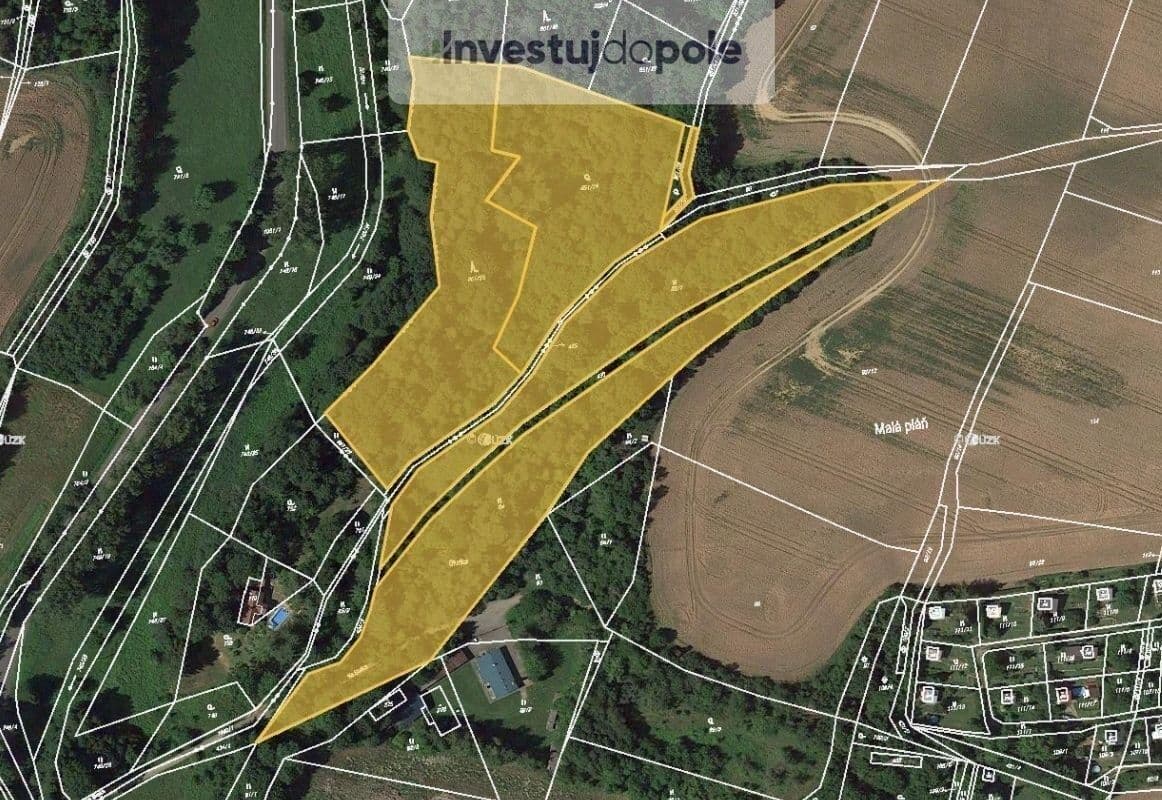Predaj pozemku 11.234 m², Branžež, Středočeský kraj Predaj pozemku 11.234 m², Branžež, Středočeský kraj