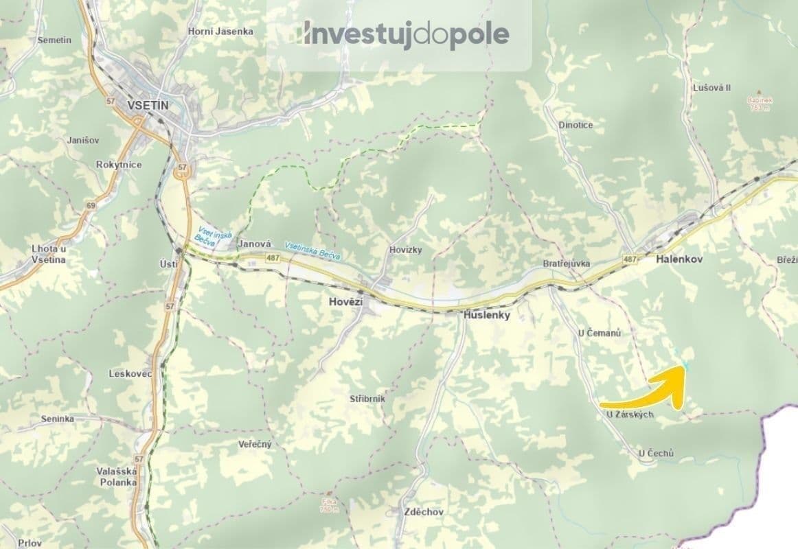 Predaj pozemku 2.148 m², Halenkov, Zlínský kraj Predaj pozemku 2.148 m², Halenkov, Zlínský kraj