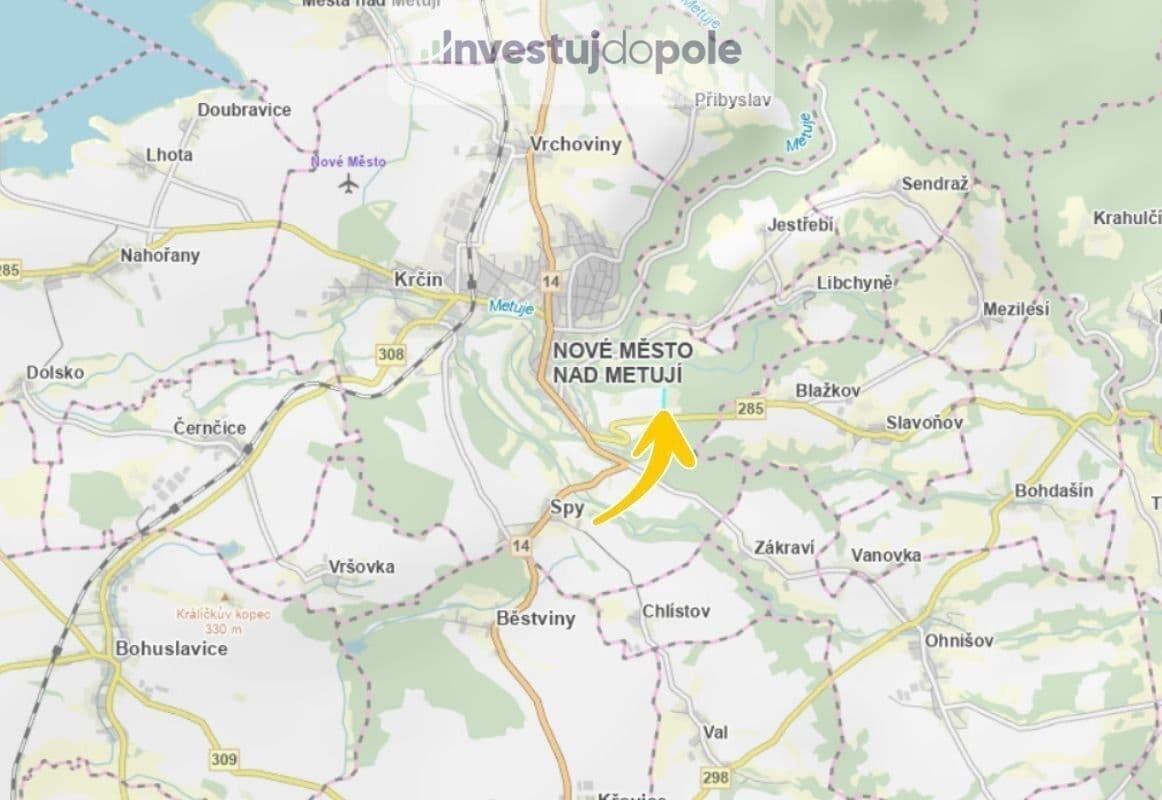 Predaj pozemku 2.689 m², Ve Vilách, Nové Město nad Metují, Královéhradecký kraj Predaj pozemku 2.689 m², Ve Vilách, Nové Město nad Metují, Královéhradecký kraj