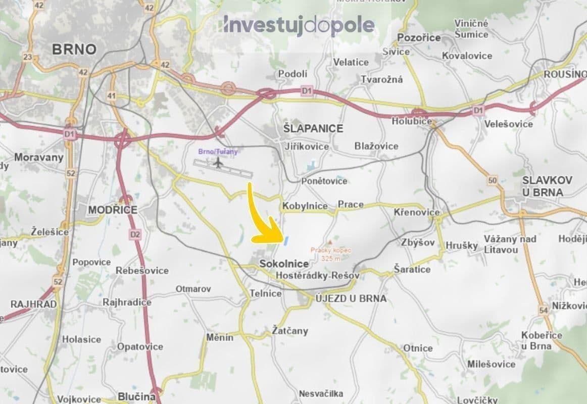 Predaj pozemku 31.775 m², Sokolnice, Jihomoravský kraj Predaj pozemku 31.775 m², Sokolnice, Jihomoravský kraj