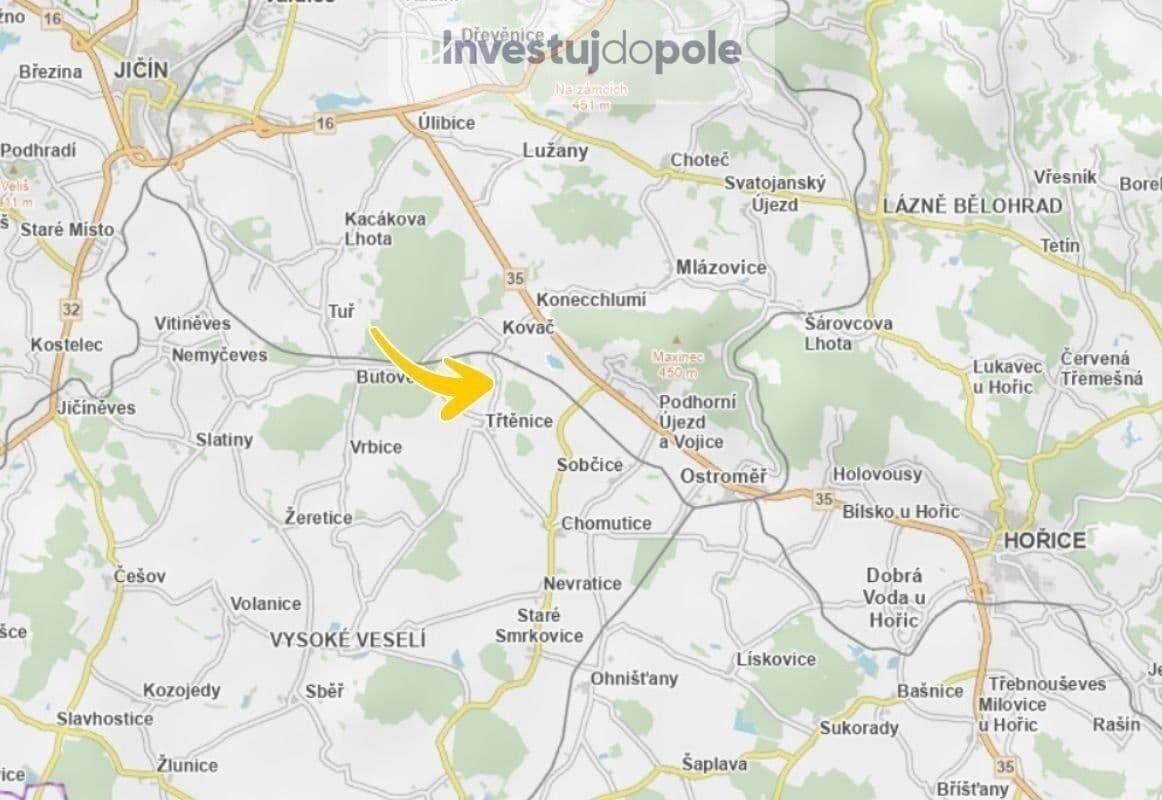 Predaj pozemku 1.427 m², Kovač, Královéhradecký kraj Predaj pozemku 1.427 m², Kovač, Královéhradecký kraj