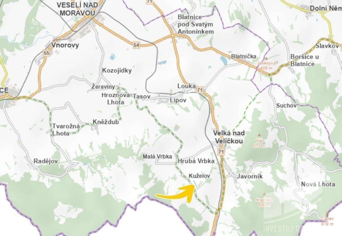 Predaj pozemku 1.653 m², Kuželov, Jihomoravský kraj Predaj pozemku 1.653 m², Kuželov, Jihomoravský kraj