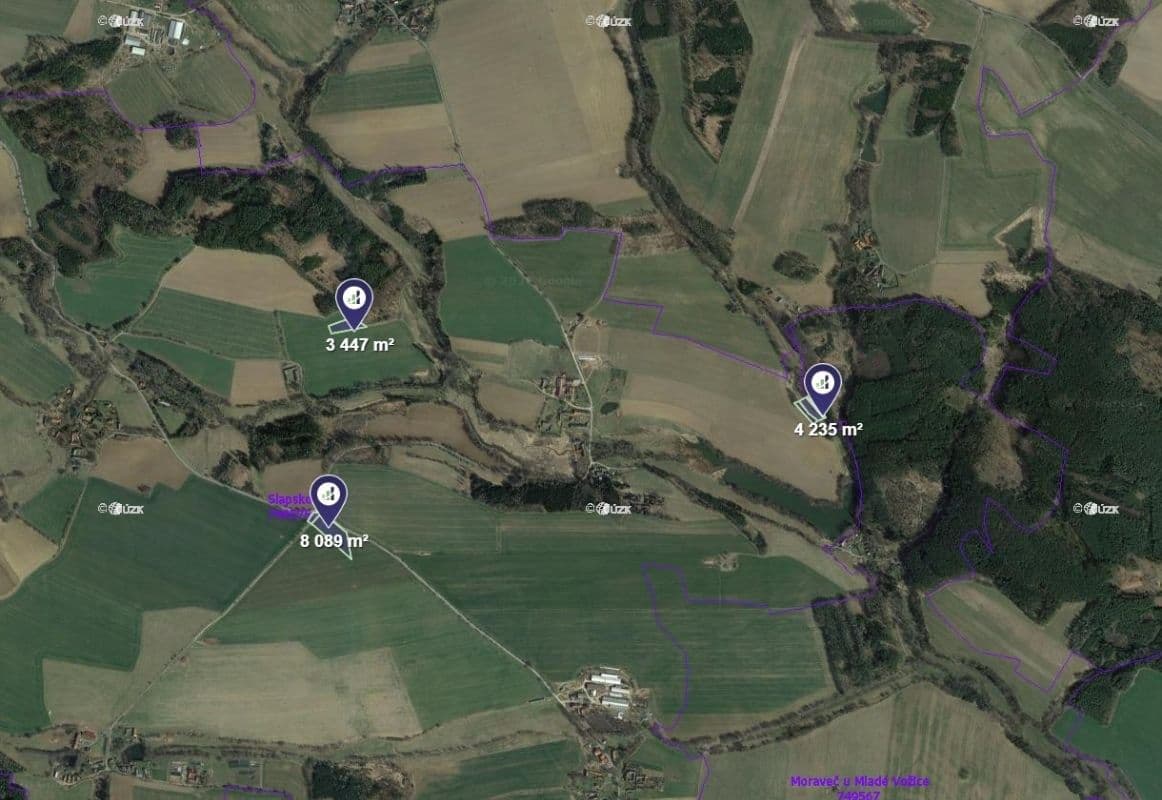 Predaj pozemku 6.571 m², Slapsko, Jihočeský kraj Predaj pozemku 6.571 m², Slapsko, Jihočeský kraj
