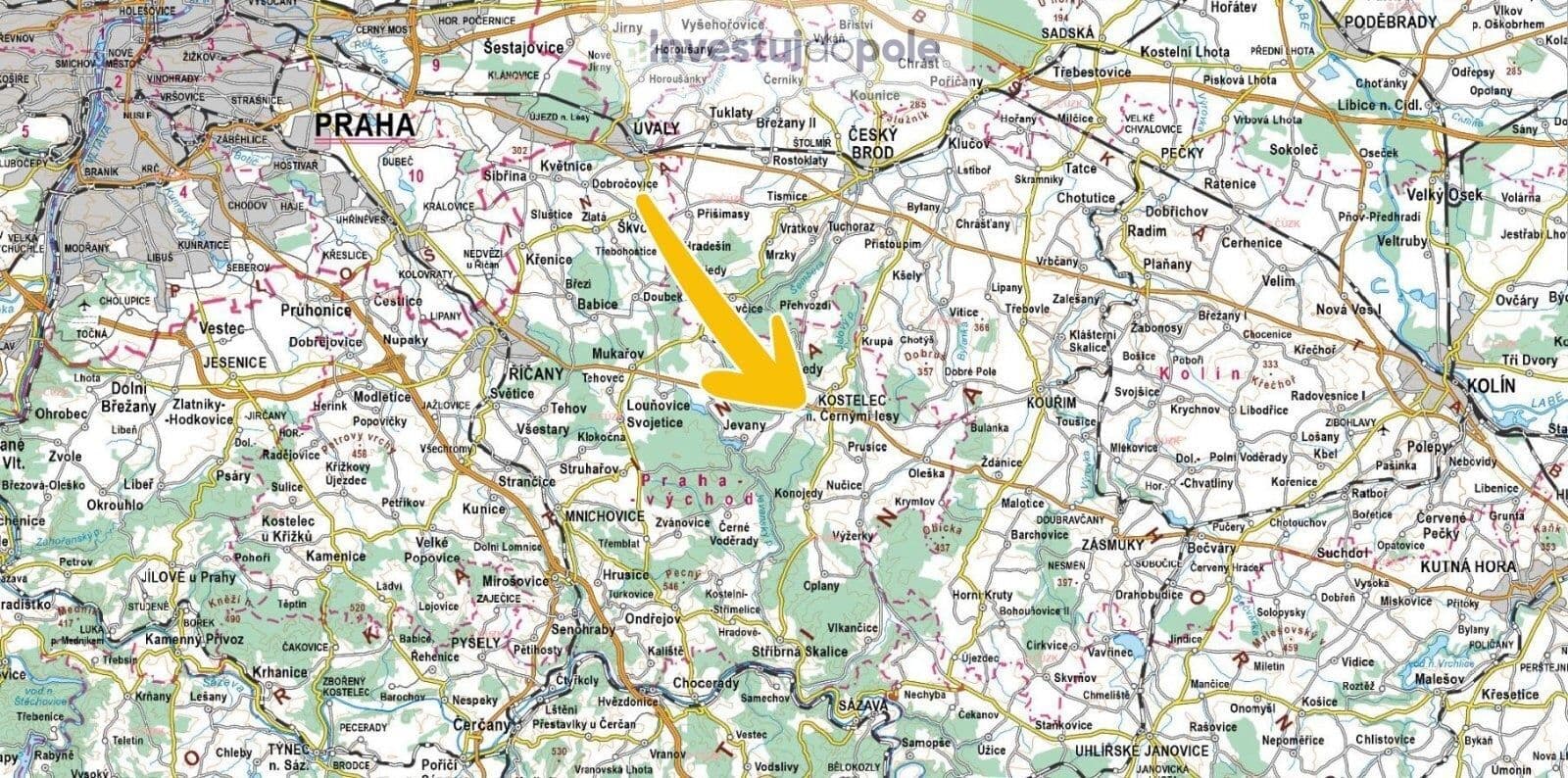 Predaj pozemku 1.746 m², Kostelec nad Černými lesy, Středočeský kraj Predaj pozemku 1.746 m², Kostelec nad Černými lesy, Středočeský kraj