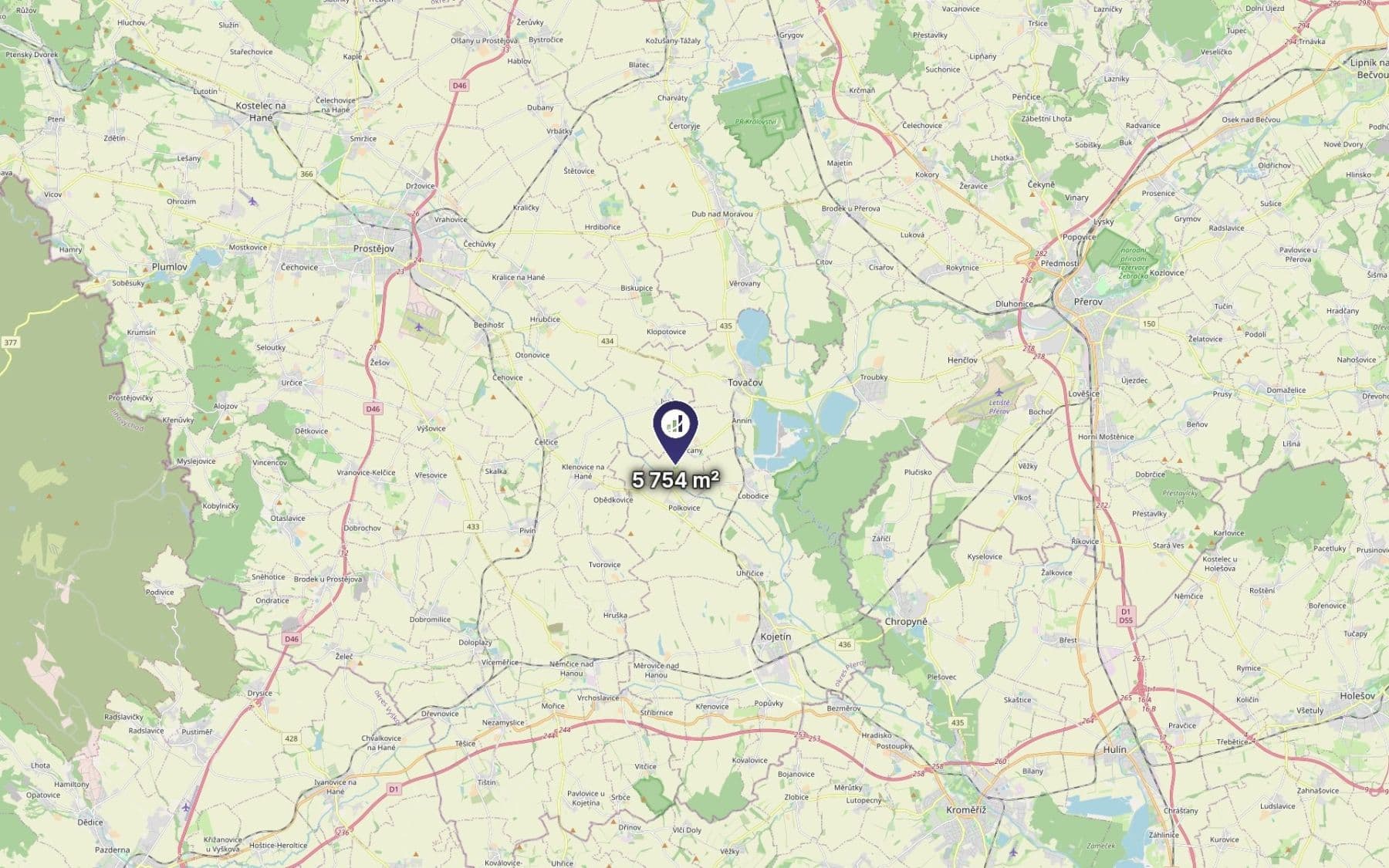 Predaj pozemku 2.856 m², Oplocany, Olomoucký kraj Predaj pozemku 2.856 m², Oplocany, Olomoucký kraj