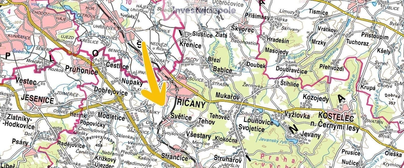 Predaj pozemku 7.280 m², Říčany, Středočeský kraj Predaj pozemku 7.280 m², Říčany, Středočeský kraj