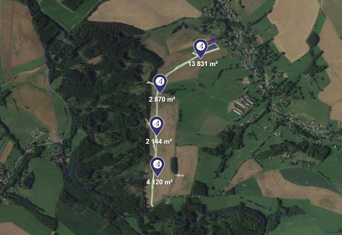 Predaj pozemku 13.739 m², Mříčná, Liberecký kraj Predaj pozemku 13.739 m², Mříčná, Liberecký kraj