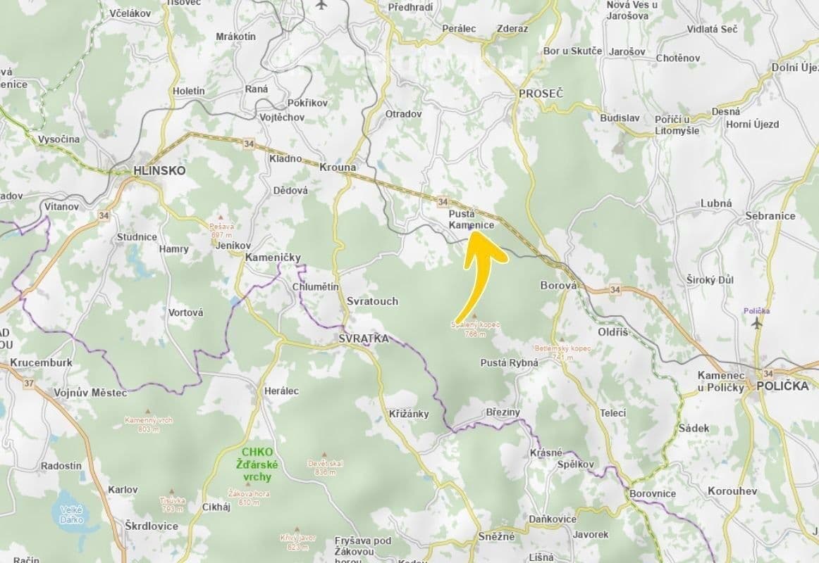 Predaj pozemku 17.425 m², Pustá Kamenice, Pardubický kraj Predaj pozemku 17.425 m², Pustá Kamenice, Pardubický kraj
