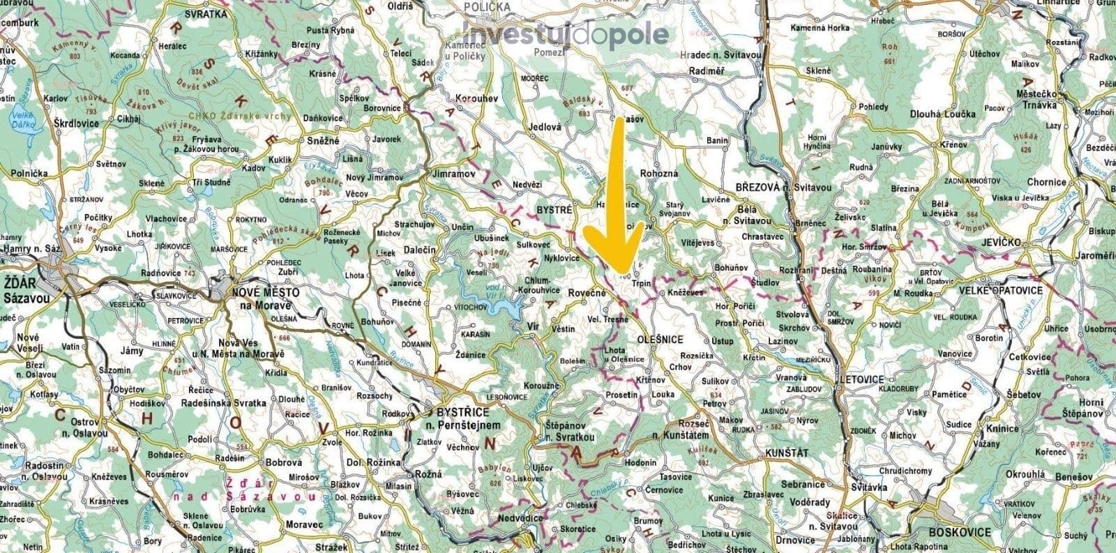 Predaj pozemku 1.138 m², Trpín, Pardubický kraj Predaj pozemku 1.138 m², Trpín, Pardubický kraj