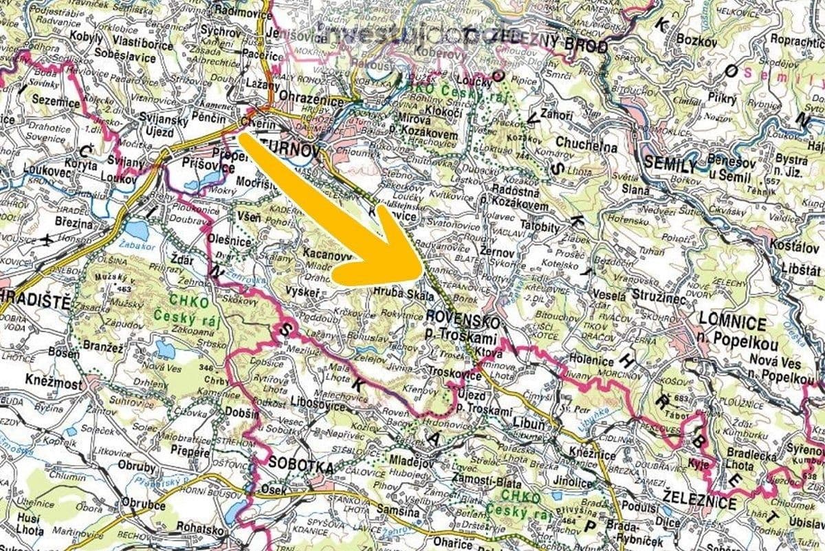 Predaj pozemku 3.645 m², Hrubá Skála, Liberecký kraj Predaj pozemku 3.645 m², Hrubá Skála, Liberecký kraj