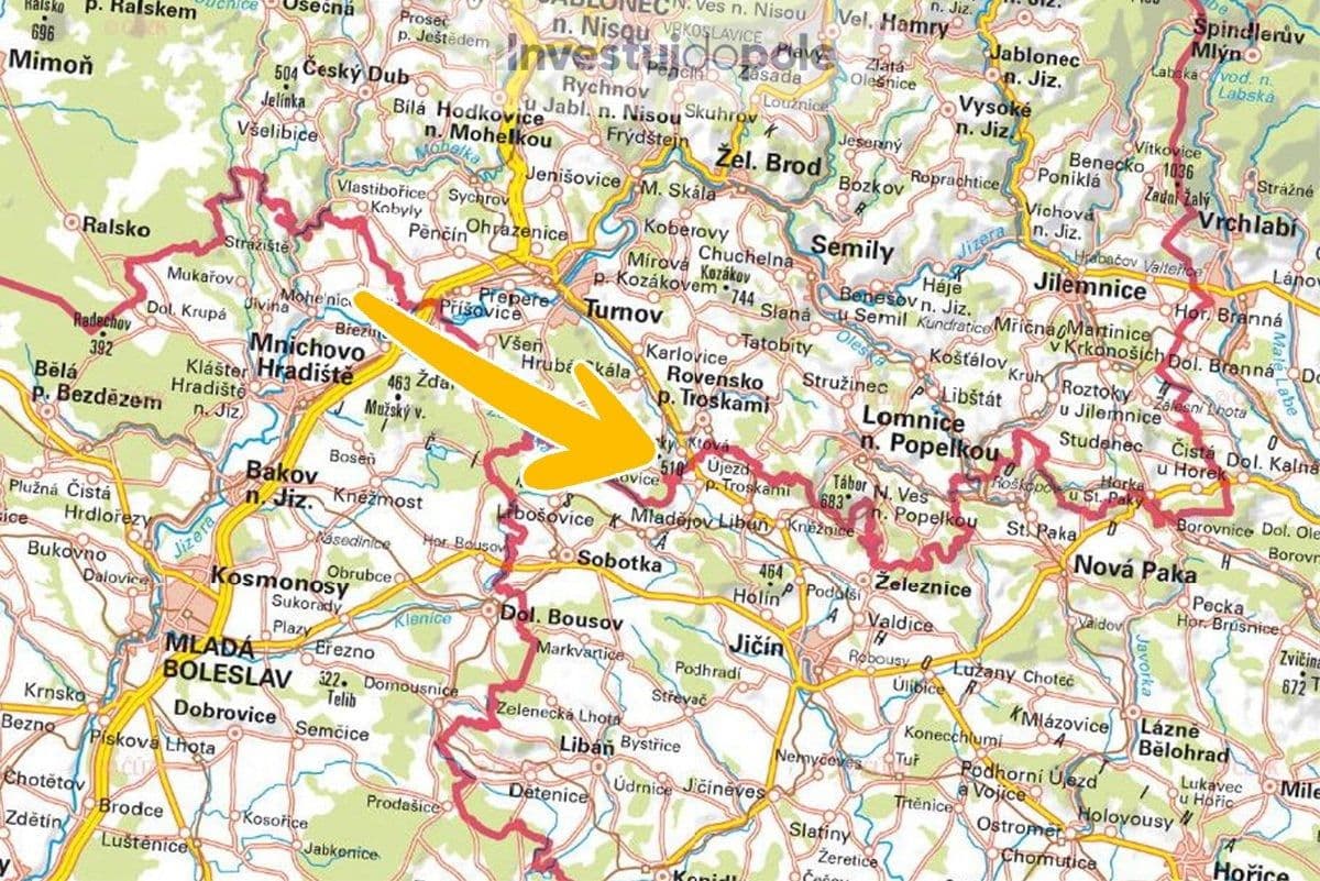 Predaj pozemku 5.567 m², Troskovice, Liberecký kraj Predaj pozemku 5.567 m², Troskovice, Liberecký kraj