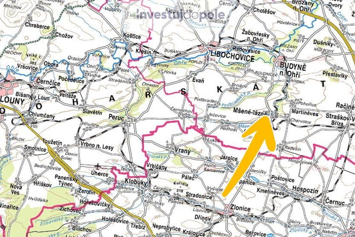 Predaj pozemku 3.529 m², Mšené-lázně, Ústecký kraj Predaj pozemku 3.529 m², Mšené-lázně, Ústecký kraj