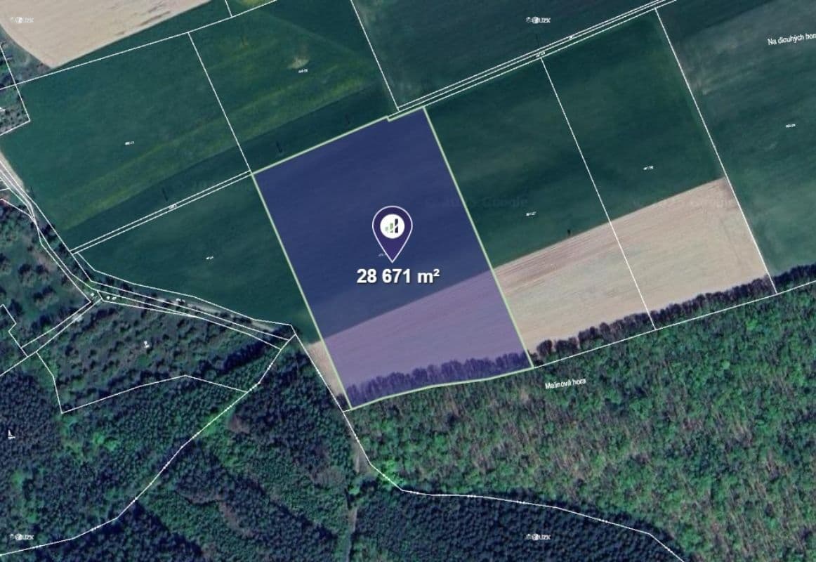 Predaj pozemku 29.079 m², Hracholusky, Středočeský kraj Predaj pozemku 29.079 m², Hracholusky, Středočeský kraj