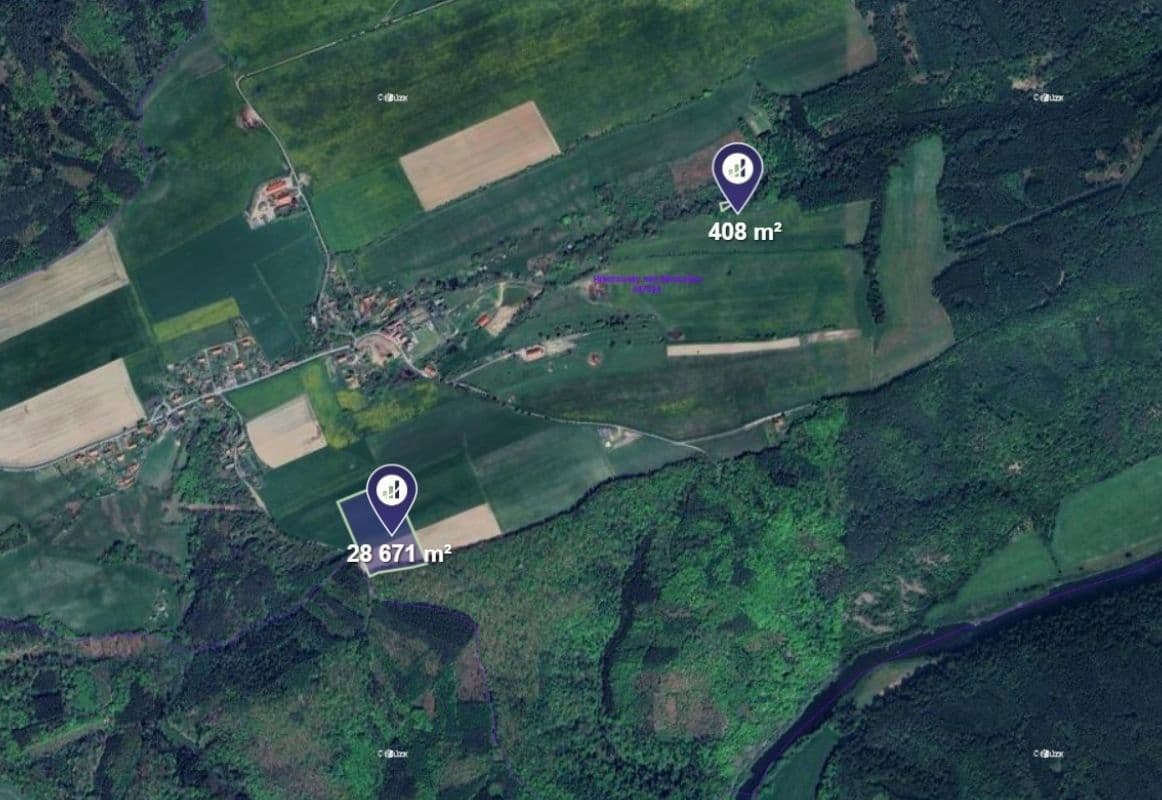 Predaj pozemku 29.079 m², Hracholusky, Středočeský kraj Predaj pozemku 29.079 m², Hracholusky, Středočeský kraj