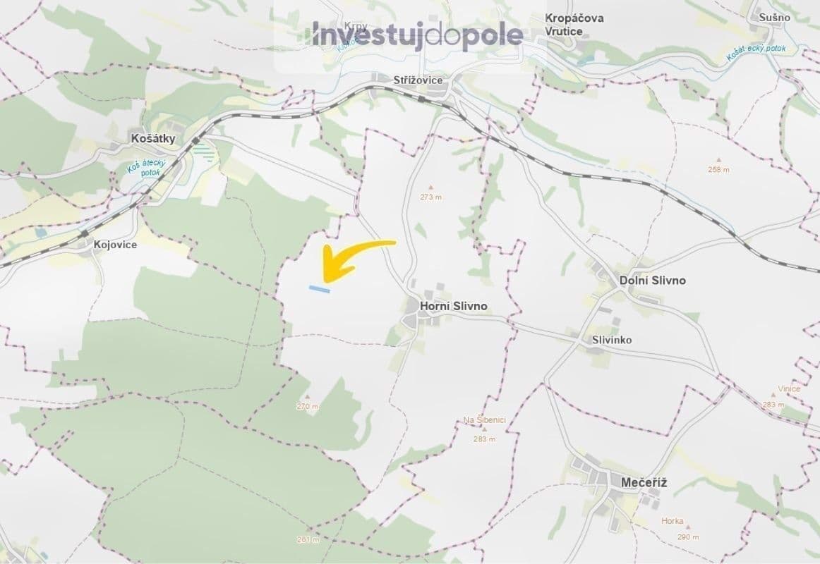 Predaj pozemku 2.049 m², Horní Slivno, Středočeský kraj Predaj pozemku 2.049 m², Horní Slivno, Středočeský kraj