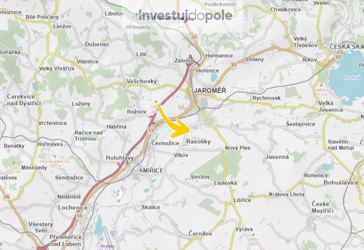 Predaj pozemku 3.602 m², Rasošky, Královéhradecký kraj Predaj pozemku 3.602 m², Rasošky, Královéhradecký kraj