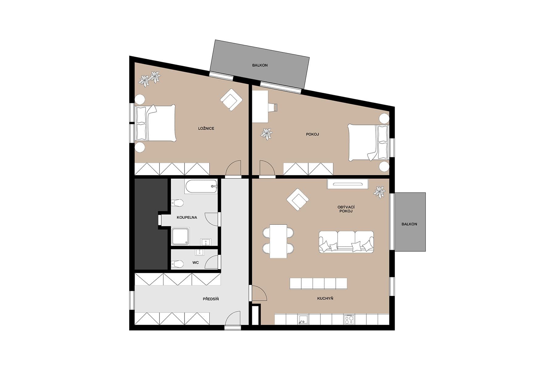 Predaj bytu 3-izbový 136 m², U Kopečku, Tuchoměřice, Středočeský kraj Predaj bytu 3-izbový 136 m², U Kopečku, Tuchoměřice, Středočeský kraj