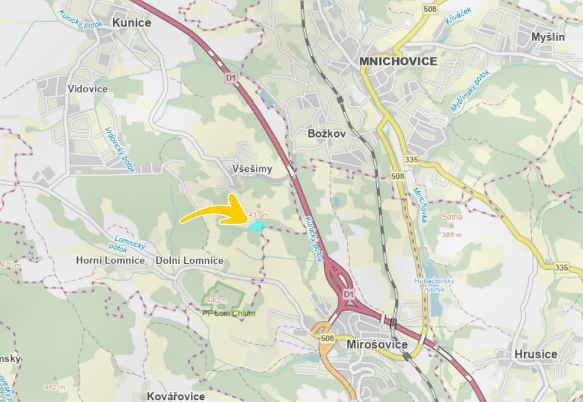 Predaj pozemku 12.861 m², Kunice, Středočeský kraj Predaj pozemku 12.861 m², Kunice, Středočeský kraj