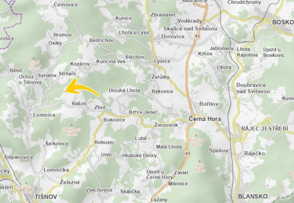 Predaj pozemku 1.079 m², Rašov, Jihomoravský kraj Predaj pozemku 1.079 m², Rašov, Jihomoravský kraj