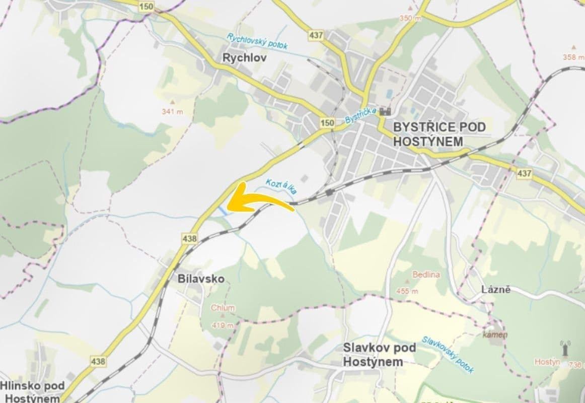 Predaj pozemku 2.060 m², Bystřice pod Hostýnem, Zlínský kraj Predaj pozemku 2.060 m², Bystřice pod Hostýnem, Zlínský kraj