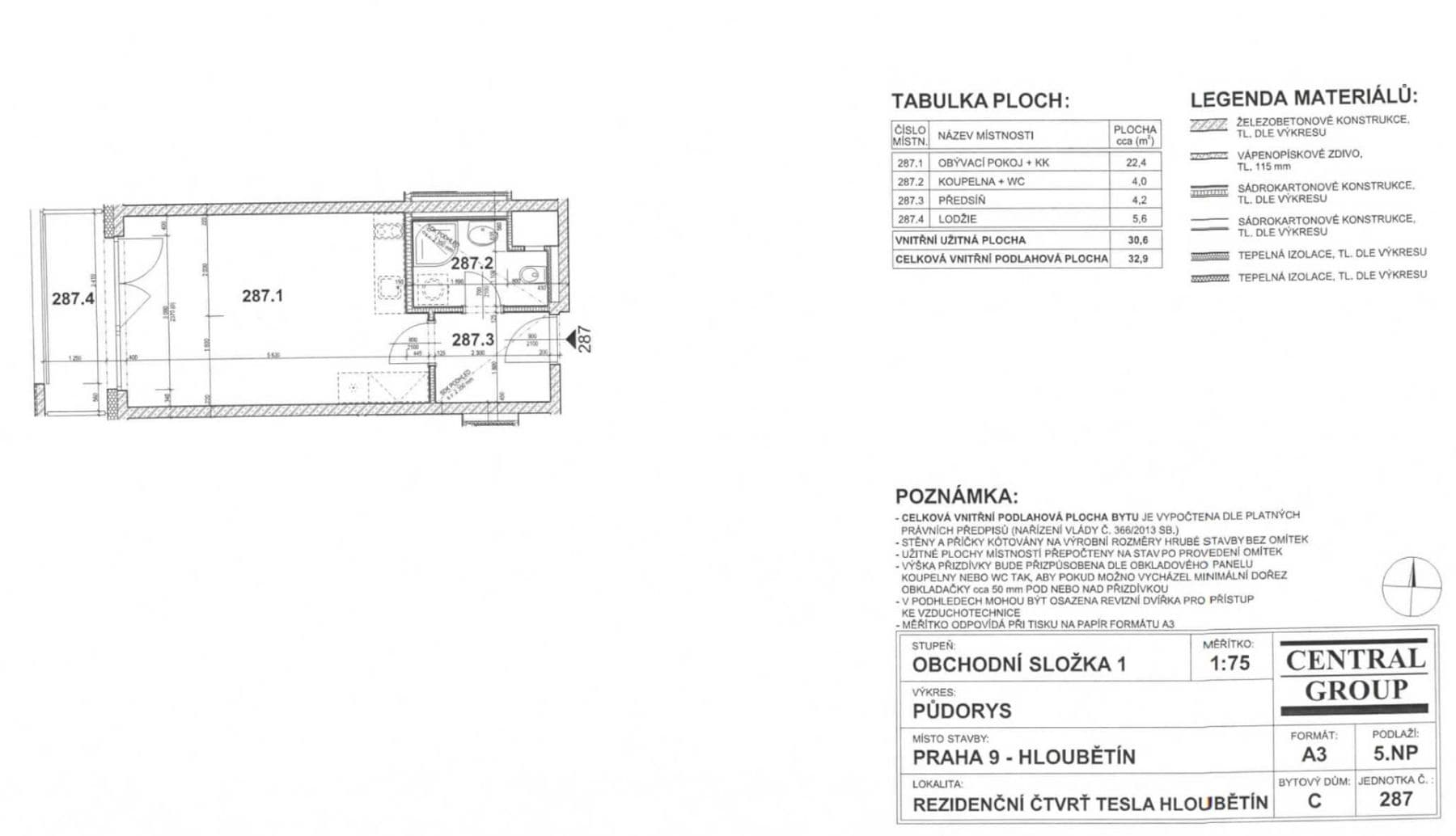 Predaj bytu 1-izbový 33 m², Poděbradská, Praha, Praha Predaj bytu 1-izbový 33 m², Poděbradská, Praha, Praha