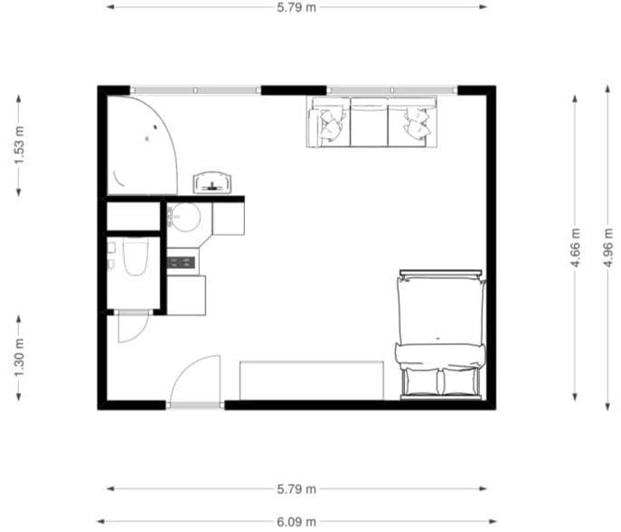 Prenájom bytu 1-izbový 35 m², Bílinská, Praha, Praha Prenájom bytu 1-izbový 35 m², Bílinská, Praha, Praha