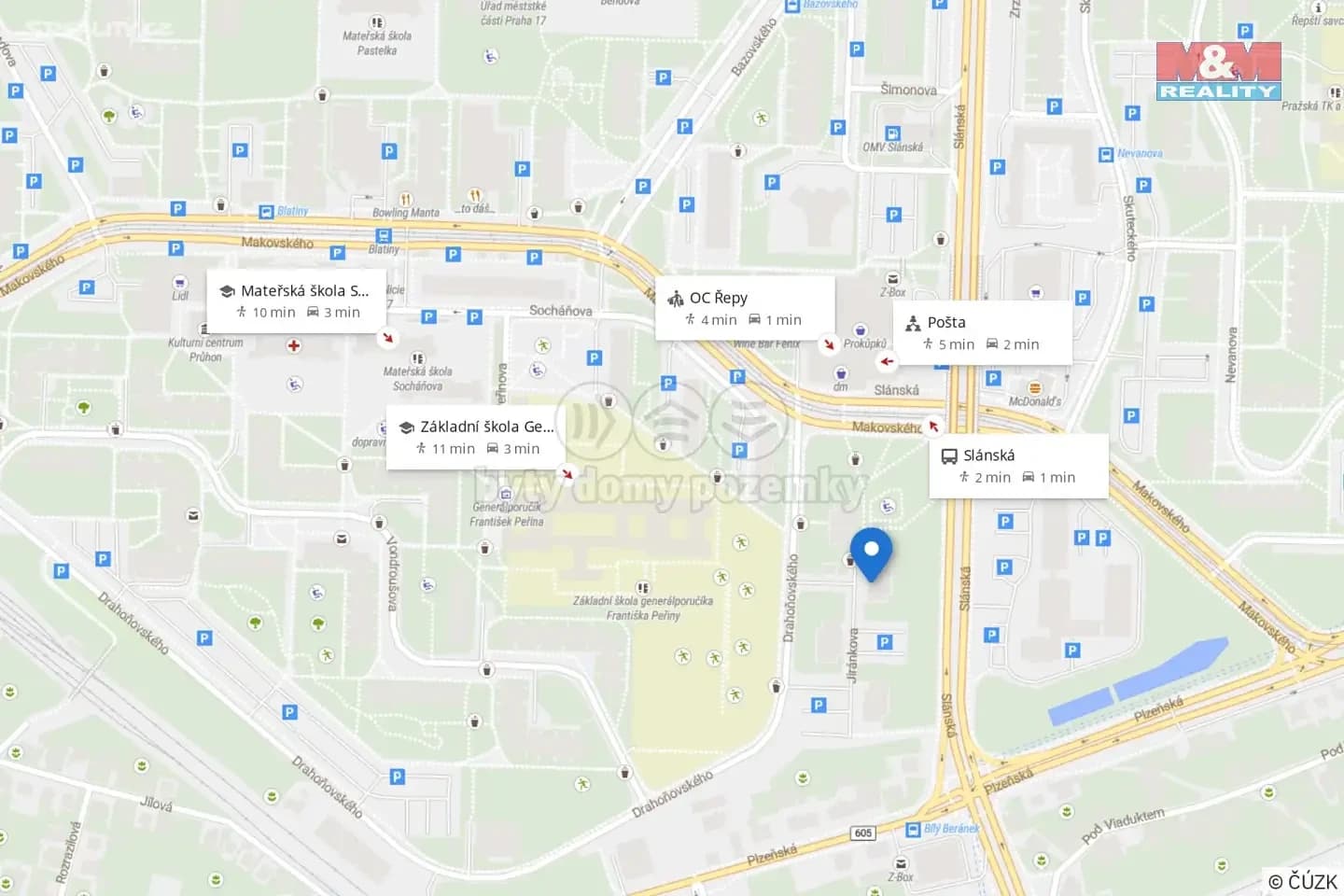 Prenájom bytu 2-izbový 43 m², Jiránkova, Praha, Praha Prenájom bytu 2-izbový 43 m², Jiránkova, Praha, Praha