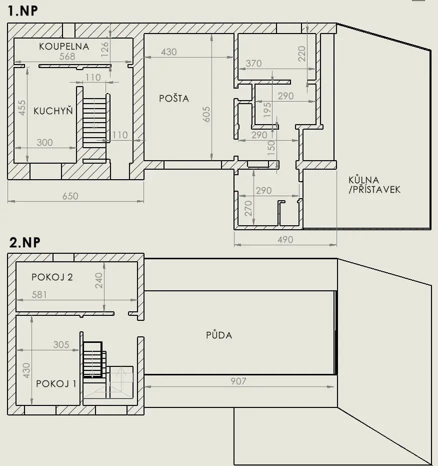 Predaj domu 145 m², pozemek 292 m², Netín, Kraj Vysočina Predaj domu 145 m², pozemek 292 m², Netín, Kraj Vysočina