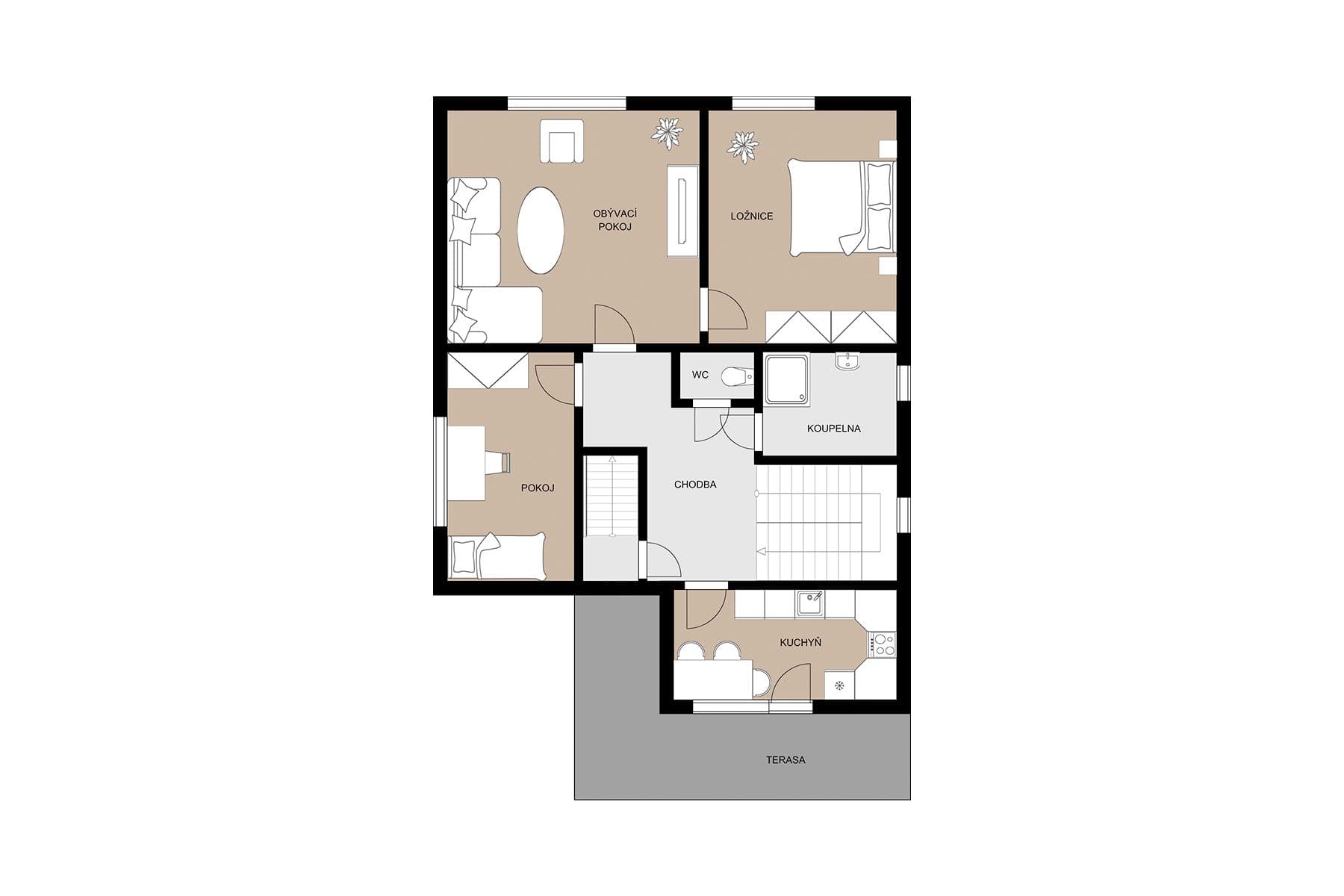 Predaj domu 160 m², pozemek 895 m², Nad Tratí, Vlašim, Středočeský kraj Predaj domu 160 m², pozemek 895 m², Nad Tratí, Vlašim, Středočeský kraj