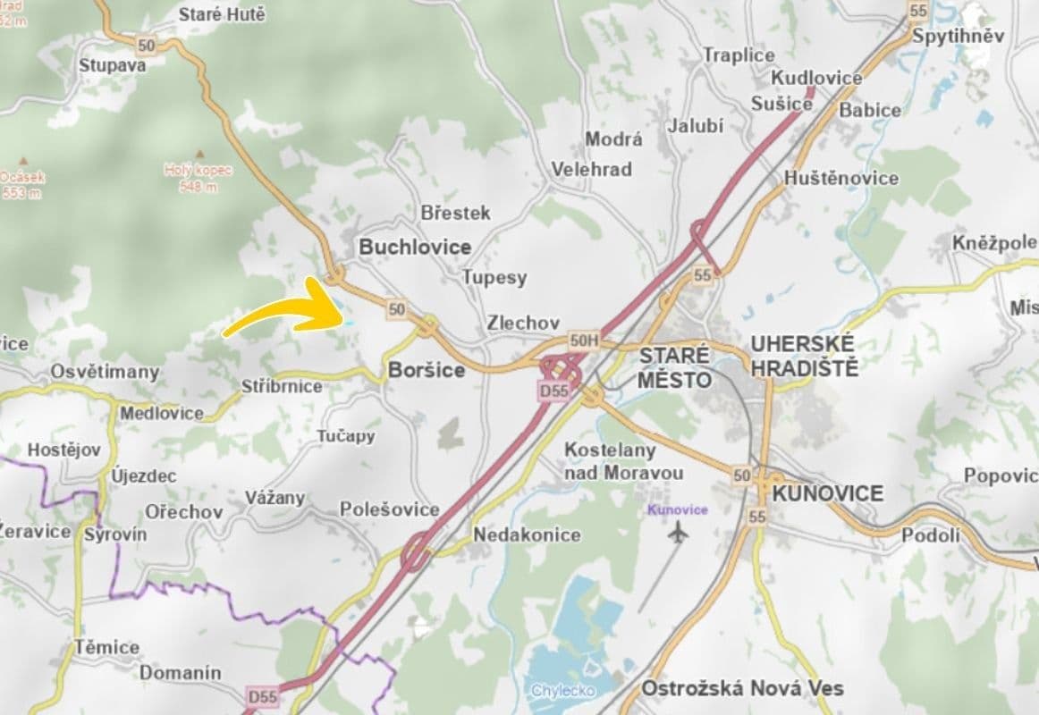 Predaj pozemku 1.282 m², Buchlovice, Zlínský kraj Predaj pozemku 1.282 m², Buchlovice, Zlínský kraj