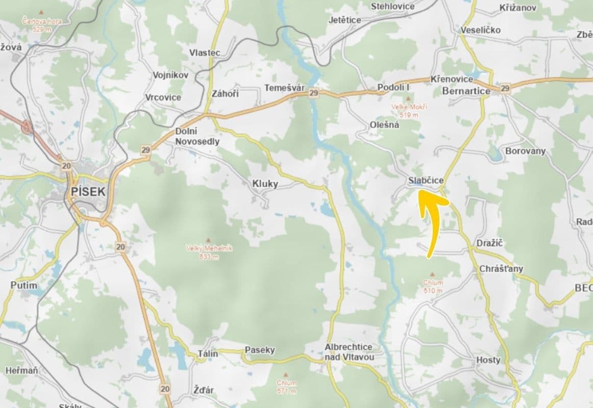 Predaj pozemku 26.883 m², Slabčice, Jihočeský kraj Predaj pozemku 26.883 m², Slabčice, Jihočeský kraj