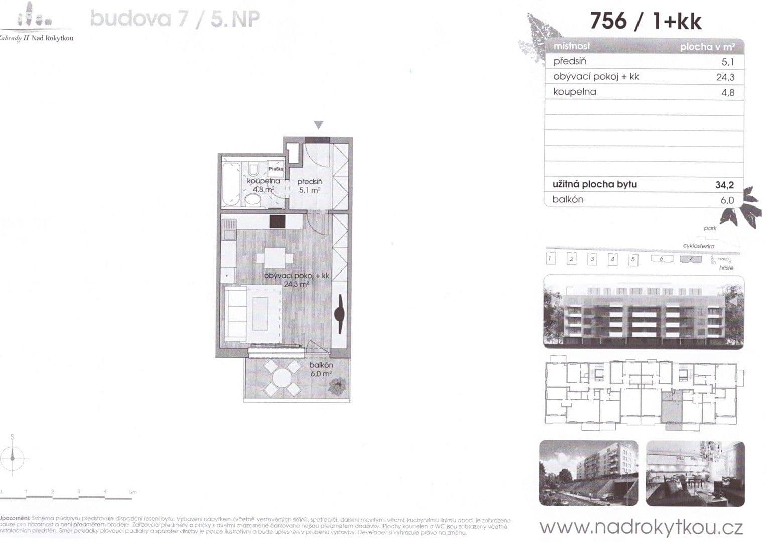 Prenájom bytu 1-izbový 34 m², Modrého, Praha, Praha Prenájom bytu 1-izbový 34 m², Modrého, Praha, Praha
