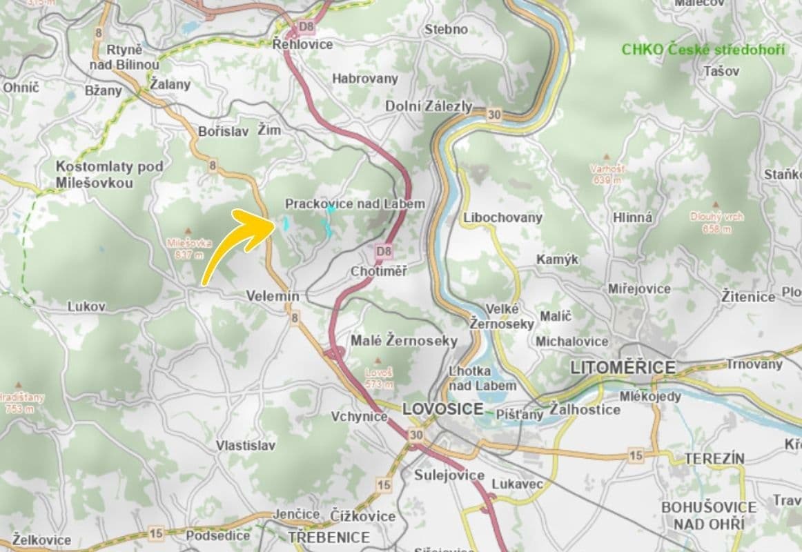 Predaj pozemku 116.519 m², Velemín, Ústecký kraj Predaj pozemku 116.519 m², Velemín, Ústecký kraj