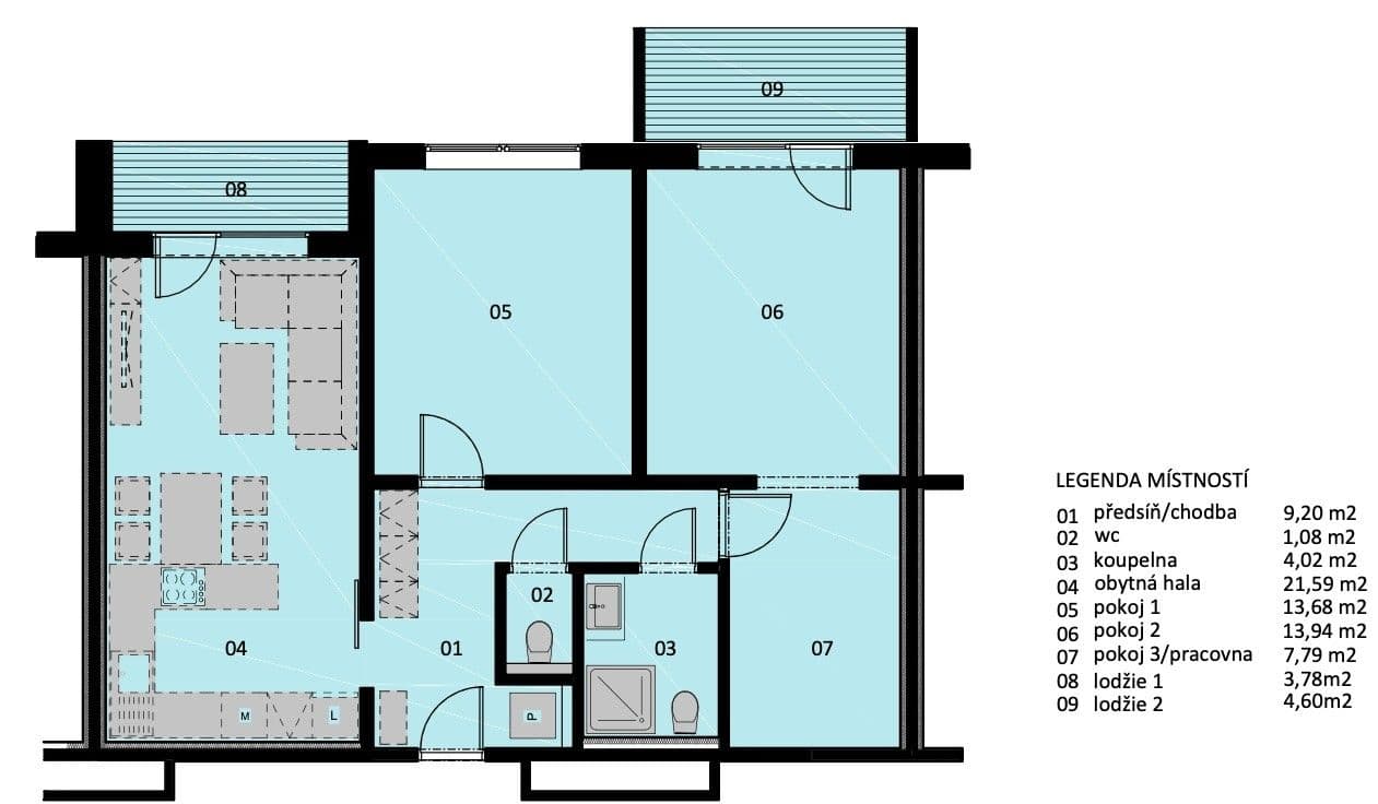 Prenájom bytu 4-izbový 71 m², Na Vyhlídce, Rosice, Jihomoravský kraj Prenájom bytu 4-izbový 71 m², Na Vyhlídce, Rosice, Jihomoravský kraj