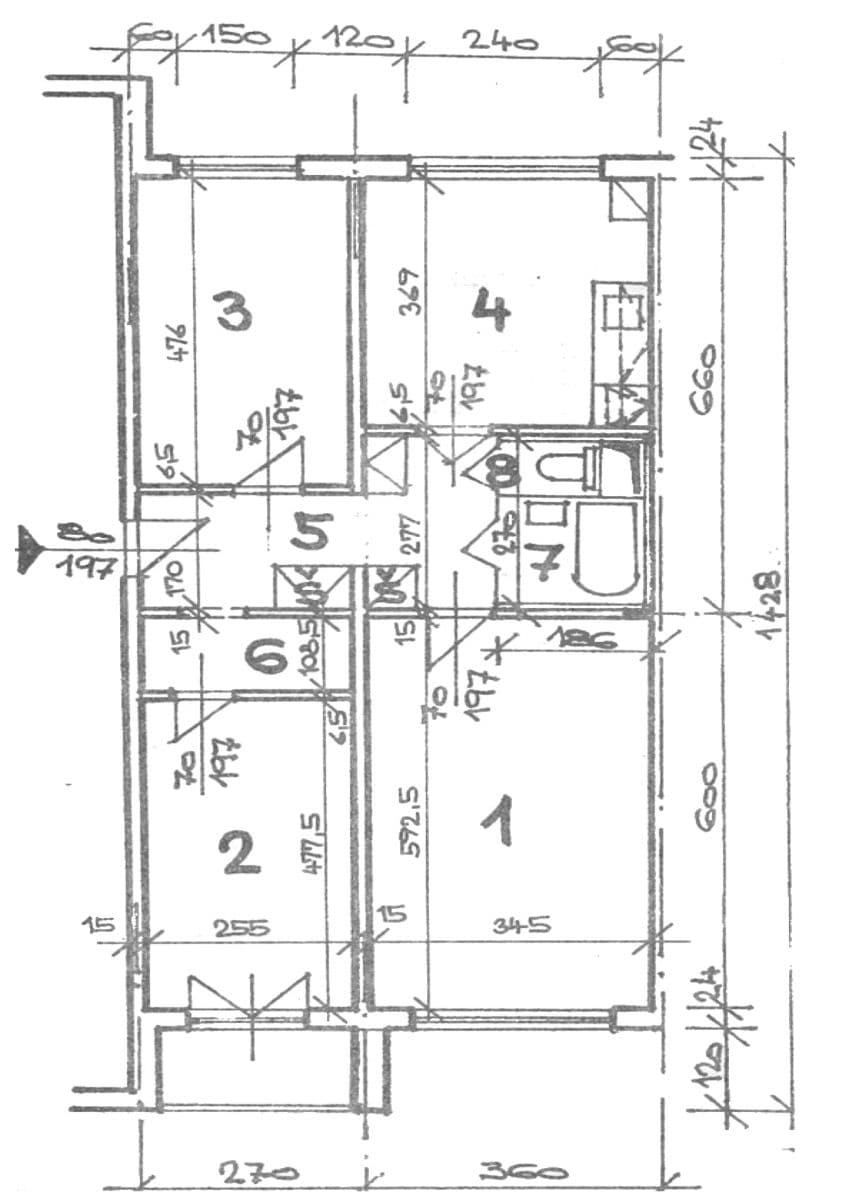 Prenájom bytu 3-izbový 80 m², Kpt. Stránského, Praha, Praha Prenájom bytu 3-izbový 80 m², Kpt. Stránského, Praha, Praha